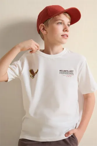 Resim Defacto Erkek Çocuk T-shirt H6362A8/ER105