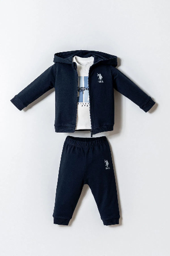 Resim U.S. Polo Assn Bebek Erkek Bebek Sweat Takım Usb2903