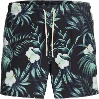Resim Jack & Jones Jpstmauı Flower Seersucker Swımshort Rrg Erkek Deniz Şortu 12291429