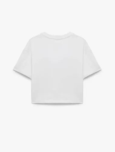 Resim Koton Kız Çocuk T-shirt 6SKG10510AK