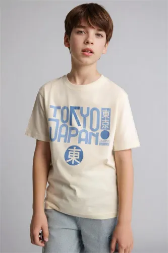 Resim Defacto Erkek Çocuk T-shirt G9961A8/ER238