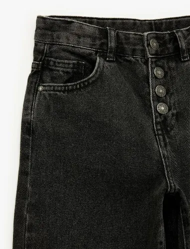 Resim Koton Kız Çocuk Jean Pantolon 7WKG40002AD