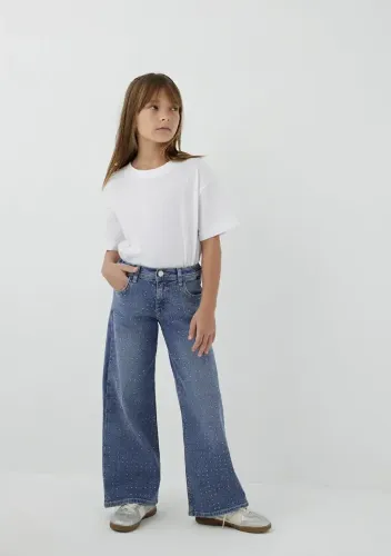 Resim Mavi Lory Kız Çocuk Jean Pantolon M7010036-A6750
