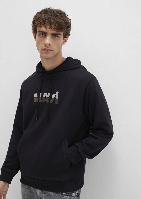 Resim Mavi Kapüşonlu Erkek Sweat M0S10395-900