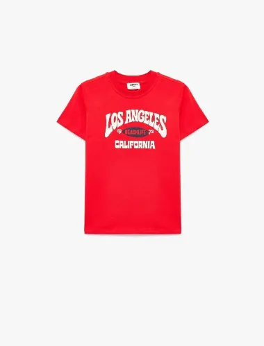 Resim Koton Erkek Çocuk T-shirt 6SKB10646TK