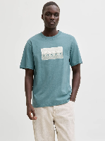 Resim Jack & Jones Jcofusıon Dots Prınt Tee Ss Crew Sn Erkek T-Shirt 12289863