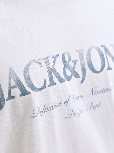 Resim Jack & Jones Jjdevın Daytona Prınt Tee Ss Crew Ln Erkek T-Shirt 12290173
