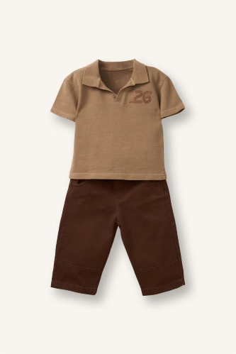 Resim Defacto Erkek Bebek Sweat Takım G8763A5/BG106