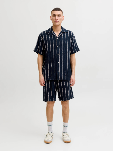 Resim Jack & Jones Jorcoba Strıpe Resort Shırt Ss Sn Erkek Gömlek 12271060