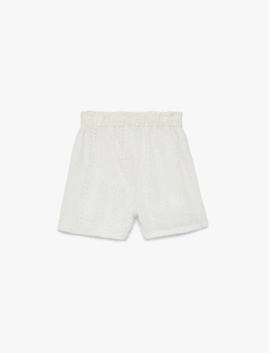 Resim Koton Kız Çocuk Kot&Kanvas Şort 6SKG40032AW