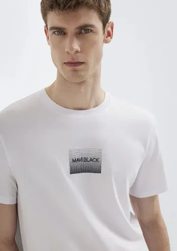 Resim Mavi Erkek T-shirt M0613364-620
