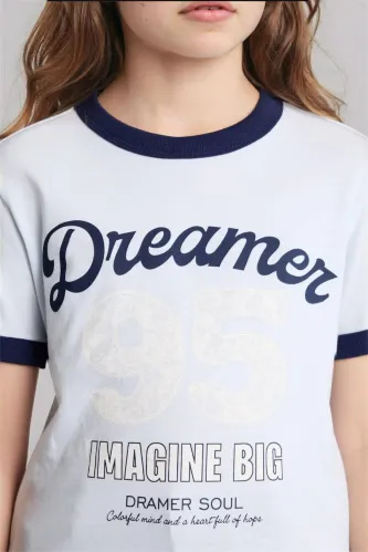 Resim Defacto Kız Çocuk T-shirt G1780A8/BE793