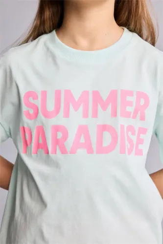 Resim Defacto Kız Çocuk T-shirt H7246A8/TR142