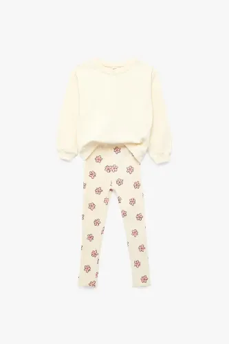 Resim Koton Kız Bebek Sweat Takım 7WMG10001AK