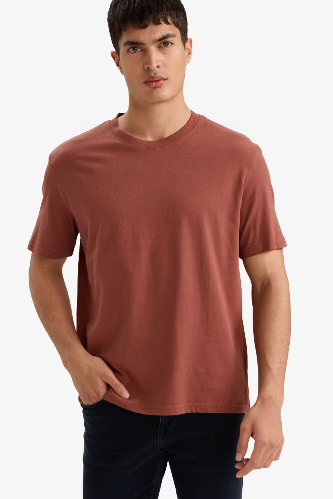 Resim Defacto Erkek T-shirt V7699AZ/BN496