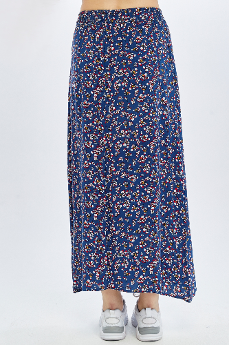 Resim Viole&More Kadın Etek Uzun Önden Düğmeli