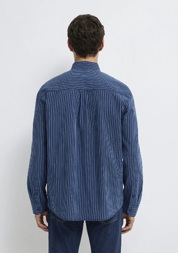 Resim Mavi Erkek Uzun Kol Gömlek M0211851-91406