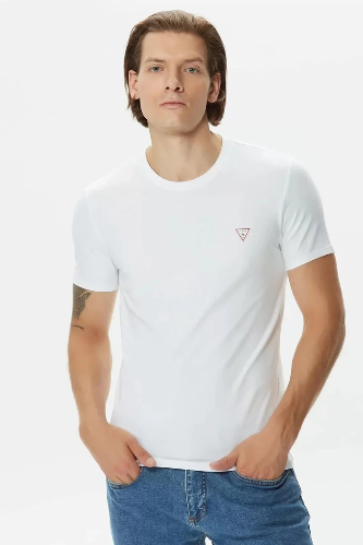 Resim Guess  Erkek  T-shirt M2YI24J1314-G011 Cn Ss Core Tee Str