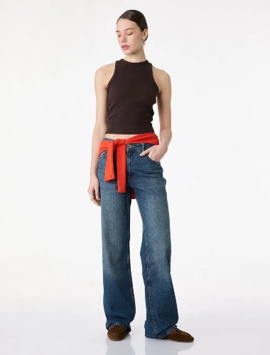 Resim Koton Kadın Jean Pantolon 6SAL40095MD