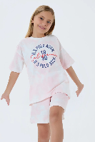 Resim U.S. Polo Assn Kids Kız Çocuk Şort Takım Us2514-G