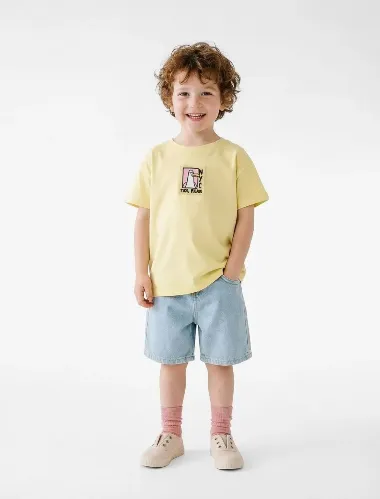 Resim Koton Erkek Bebek T-shirt 6SMB10052TK