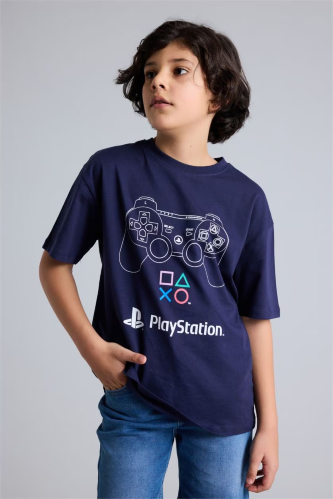 Resim Defacto Erkek Çocuk T-shirt G9074A8/NV134