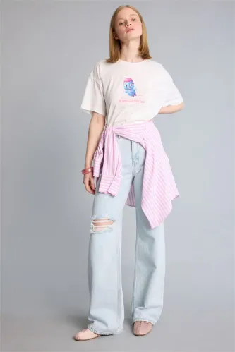 Resim Defacto Kadın T-shirt H6829AX/WT32