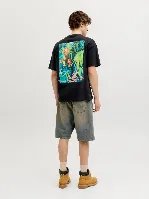 Resim Jack & Jones Jormontauk Back Graphıc Tee Sscn Ea26 Sn Erkek T-shırt 12290892