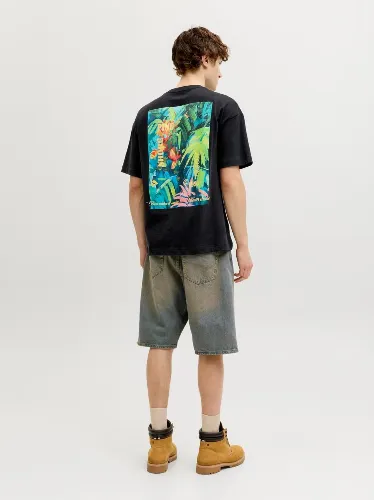 Resim Jack & Jones Jormontauk Back Graphıc Tee Sscn Ea26 Sn Erkek T-shırt 12290892