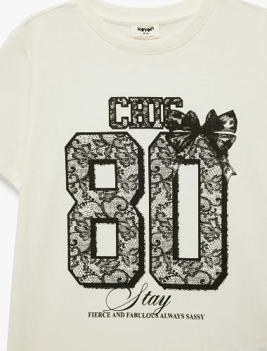 Resim Koton Kız Çocuk T-shirt 6SKG10313AK