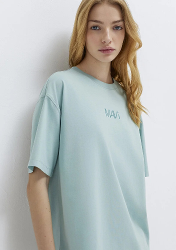 Resim Mavi Kadın T-shirt M1613884-71456