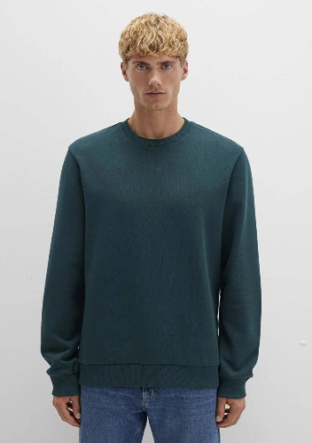 Resim Mavi Bisiklet Yaka Erkek Sweat M0S10421-71929