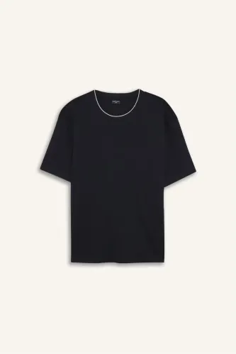 Resim Defacto Erkek T-shirt G7059AX/NV64