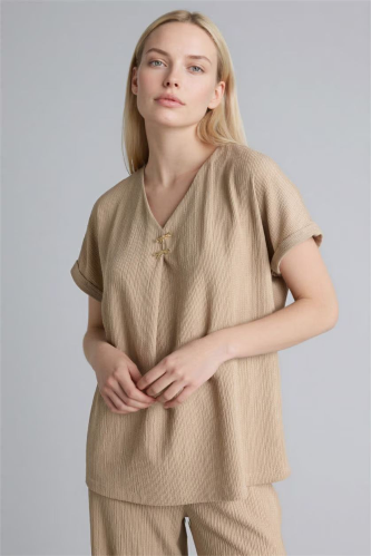 Resim Defacto Kadın T-shirt H1173AX/BG708