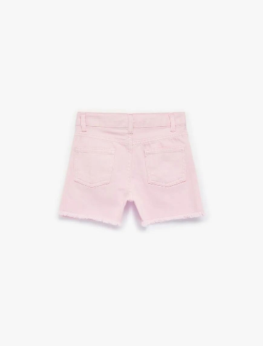 Resim Koton Kız Çocuk Kot&Kanvas Şort 6SKG40006AD