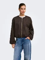 Resim Only Onlstına L/S Faux Suede Bomber Pnt Kadın Mont 15384931