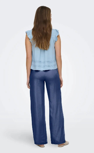 Resim Only Onlcharıs Lıfe Pull Up Tıe Pants Wvn Cc Kadın Kanvas Pantolon 15363959