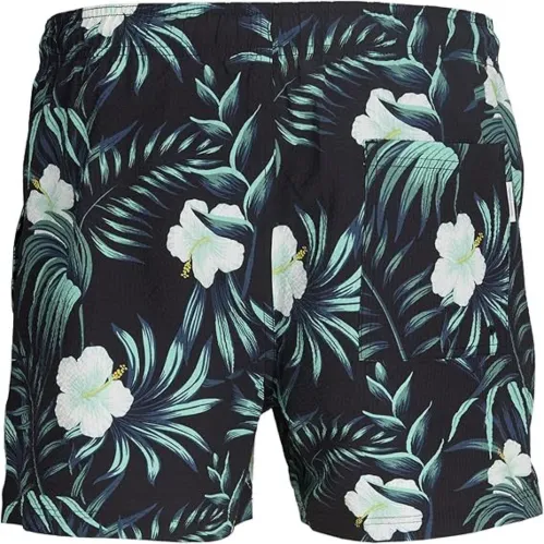 Resim Jack & Jones Jpstmauı Flower Seersucker Swımshort Rrg Erkek Deniz Şortu 12291429