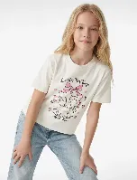 Resim Koton Kız Çocuk T-shirt 6SKG10333AK
