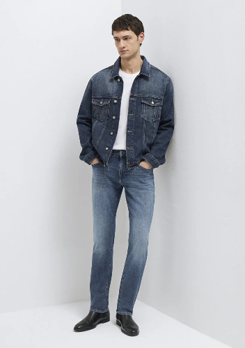 Resim Mavi Marcus Erkek Jean Pantolon M00351A1734