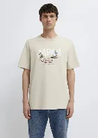 Resim Mavi Erkek T-shirt M0613209-70144