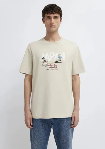 Resim Mavi Erkek T-shirt M0613209-70144