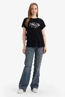 Resim Defacto Kadın T-shirt G2876AX/BK81
