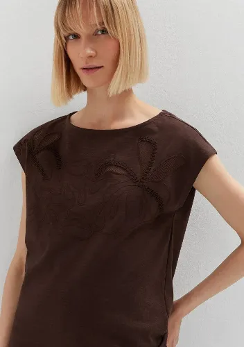 Resim Mavi Kadın T-shirt M1613946-70236