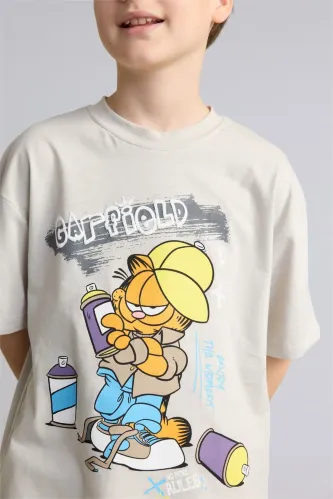 Resim Defacto Erkek Çocuk T-shirt H8263A8/GR503