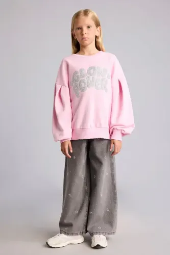 Resim Defacto Kız Çocuk Sweat I5291A8/PN441