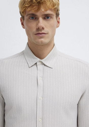 Resim Mavi Erkek Uzun Kol Gömlek M0211858-91410