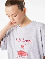 Resim Koton Kadın T-shirt 6SAK50045EK