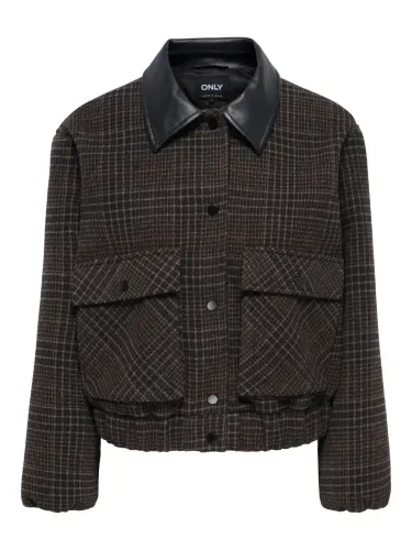 Resim Only Onlmıka Check Bomber Jacket Otw Kadın Mont 15382397