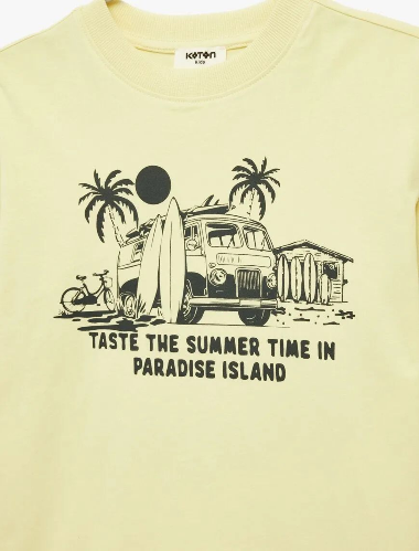 Resim Koton Erkek Çocuk T-shirt 6SKB10161TK